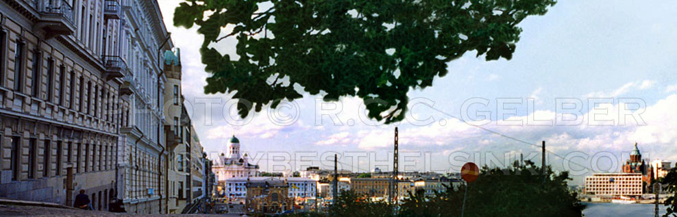 View to Etelaranta, South Harbor, Dome & Uspenski Cathedral. Summer Helsinki. Photo &copy; R.C. Candolin-Gelber 1999, 2000-2008, 2009 -