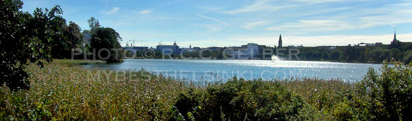 Töölö Bay looking toward the center and Töölö (right half of photo). Photo & pop-up photo © R.C. Candolin-Gelber 1999, 2000-2007, 2008 - Summer day,Töölö Bay, Helsinki. Photo & pop-up photo © R.C. Candolin-Gelber 1999, 2000-2007, 2008 -
