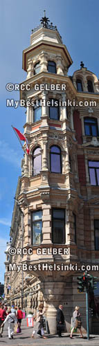 Helsinki center, North Esplanade and Fabianinkatu corner