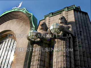 Helsinki Railway Station detail. Architect Eliel Saarinen. Photo © Annu Lilja 2008 -