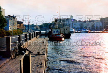 Katajanokka, North Harbor sunset.  - - All photos ©  RC Gelber. All Rights Reserved.