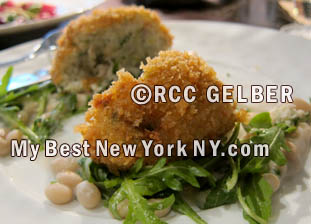Delicious fish croquettes at Gramercy Tavern, New York NY