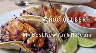 Shrimp tacos & pico de gallo &  chipotle aioli