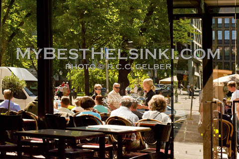 Cafe Strindberg Patio, Helsinki.