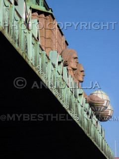 Helsinki railway station detail, architect: Eliel Saarinen. Photo © Annu Lilja. All Rights reserved.