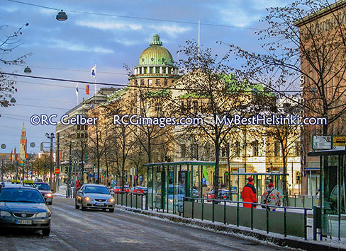 Old & New Student house, Helsinki center. ALL photos and images © R.C. Gelber. All Rights Reserved.