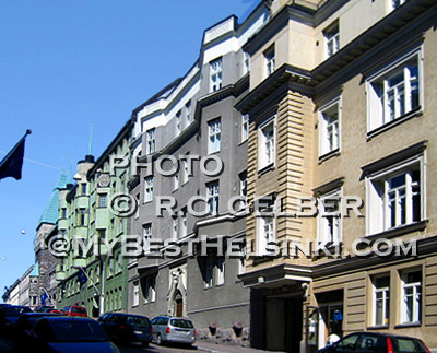 Corner of Korkeavurenkatu - Pieni Roobertinkatu, Helsinki