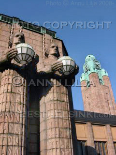 Helsinki train station. Architect: Eliel Saarinen. Photo © Annu Lilja. All Rights reserved.