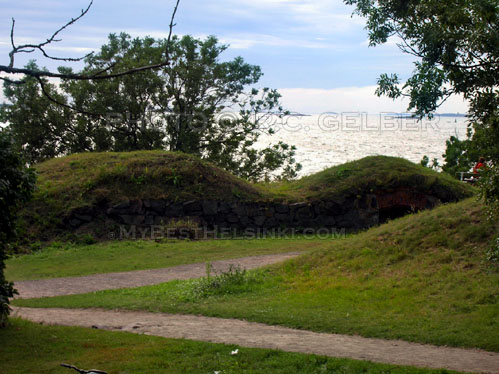 View toward the sea and other Helsinki islands.