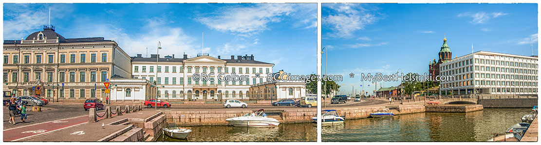 Helenankatu1 Presidential Palace Uspenski Cathedral Aalto Building Panorama