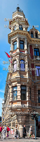 Helsinki center, North Esplanade and Fabianinkatu corner