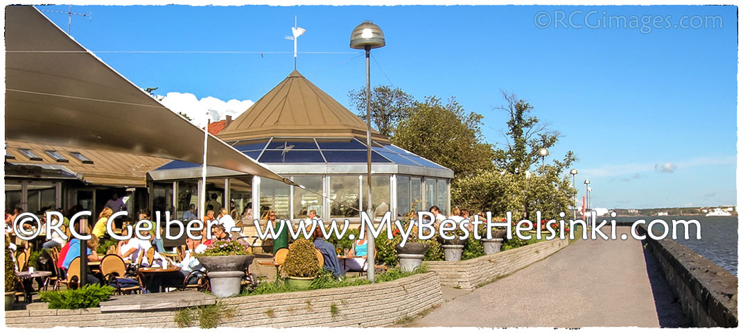  Cafe Ursula by Helsinki's Kaivopuisto   shoreline promenade.