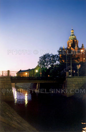 Katajanokka, Uspenski Cathedral,Midsummer night in Helsinki.