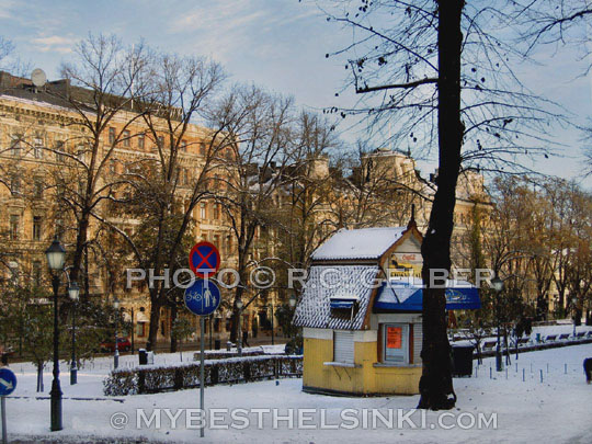Esplanade park in January. 